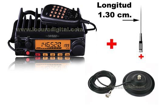 YAESU FT-2900E KITF VHF 144/146MHz POWER STATION 75 watts! MIRMIDON VH58 Mobile Antenna 15CM MAGNETIC BASE BM150 ANTENNA CONNECTOR PL259 130 CM ANTENNA VH58