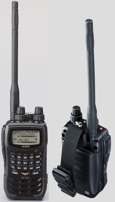 DJG7 ALINCO walkie talkie  144MHz 5W / 4.5W 430MHz / 1200MHz 1W Tri-banda.