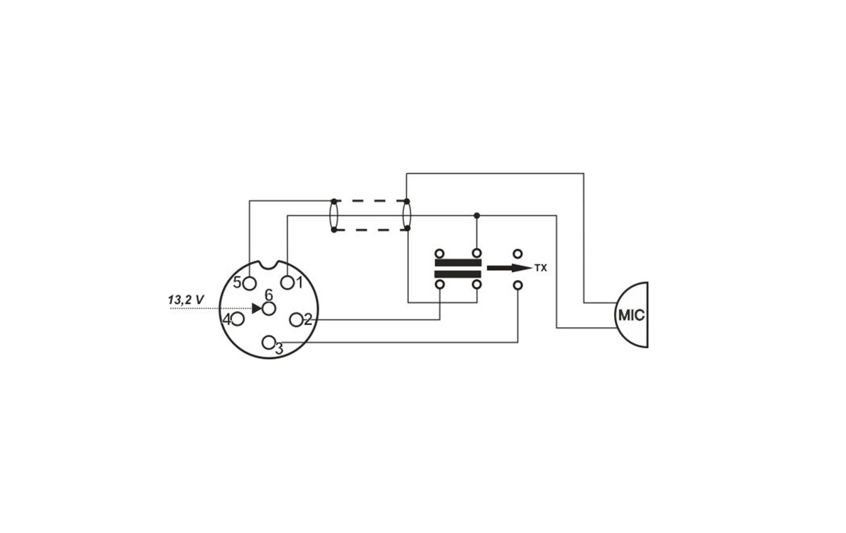 DNC520 PRESIDENT Microfono original de 6 pins para GRANT I, HARRY, HARRY CLASSIC, HARRY ASC y HARRY ASC CLASSIC, HARRY II ASC y HARRY II CLASSIC y HARRY III ASC