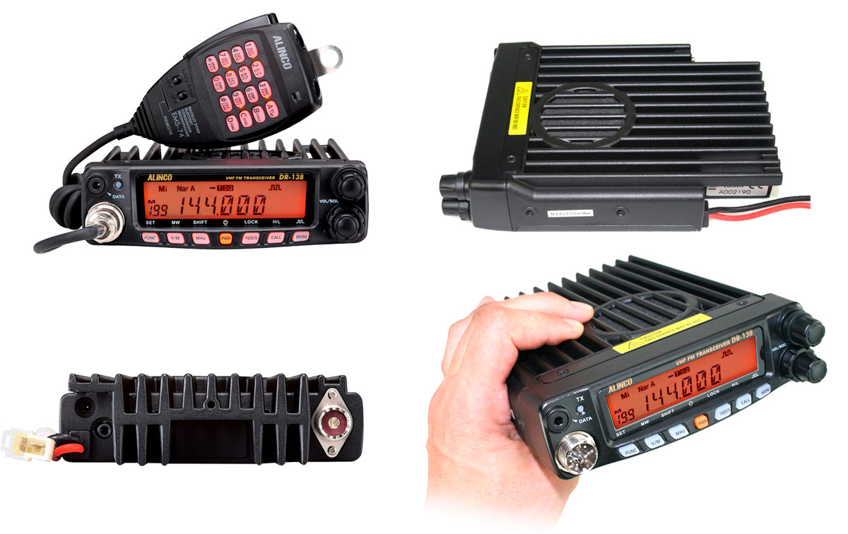 ALINCO DR-138H Equipo movil Amateur VHF- 144-146 Mhz. 60 watios