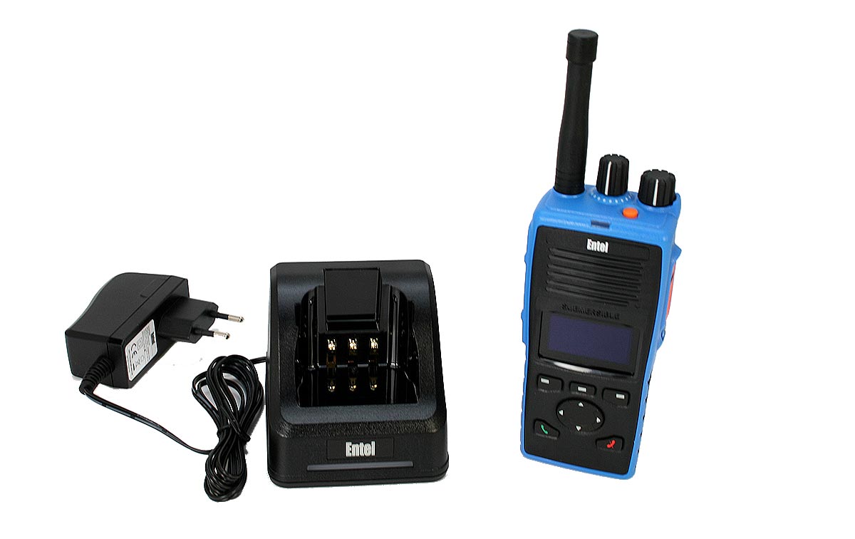 DT-953 ENTEL Walkie Talkie PMR-446 Digital - Analogico Uso Libre ATEX