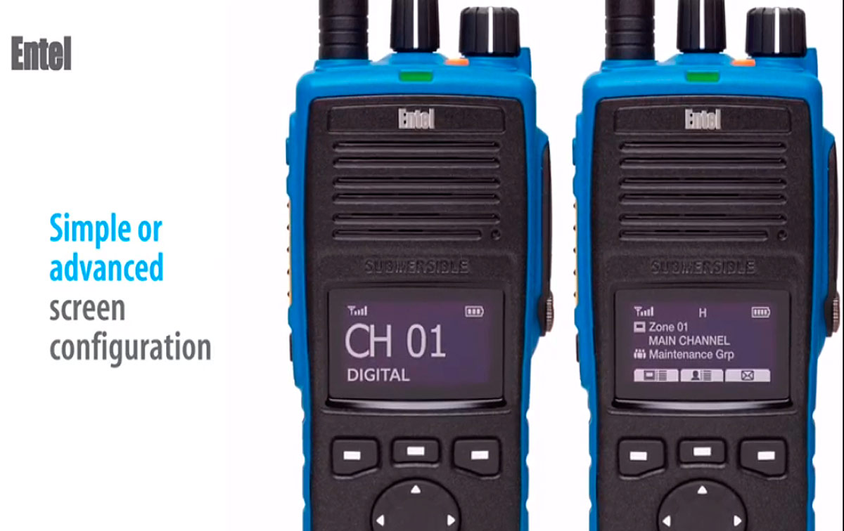 ENTEL DT-985 Walkie talkie ATEX UHF 400-470 Mhz IP-68 sumergibles