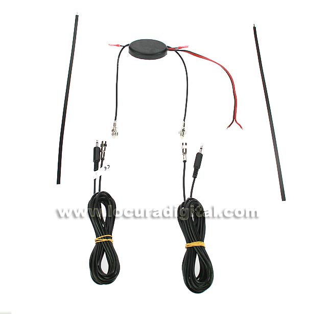 Vehicle interior DVBT3 amplified antenna DTT DIGITAL TV