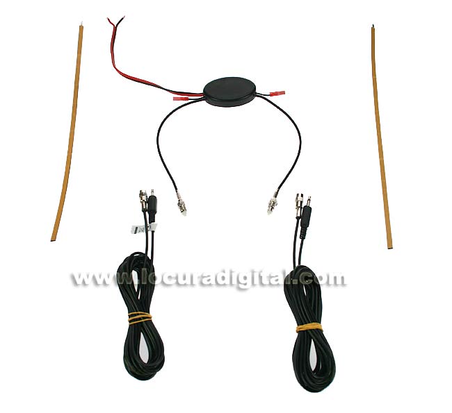 Vehicle interior DVBT3 amplified antenna DTT DIGITAL TV