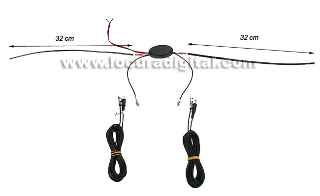 DVBT3 Antena TDT interior vehiculo amplificada TV DIGITAL