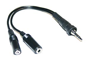 Nauzer PIN-MAT-S KIT A. High quality tubular micro-earphone with double PTT. For MIDLAND, COBRA, ICOM, YAESU VERTEX handhelds   CT 91 ADAPTER