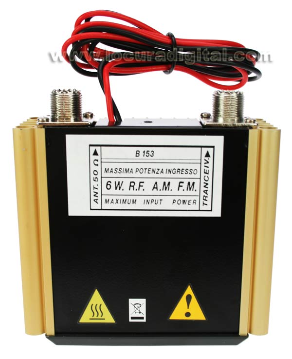 ZETAGI B153 AMPLIFICADOR HF 26-30 Mhz 12V -100 W MOSFET