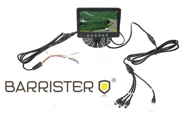 BRV900 monitor 4 cameras BARRISTER valid for BRV-9 kit