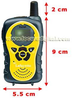 LAFAYETTE POCKET Color Amarillo. Walkie talkies sin licencia