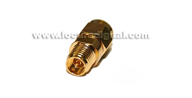 CON3798 Adapter SMA MALE to SMA FEMALE REVERSE standard