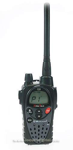 MIDLAND G9E KIT1 free use PMR 446 HANDHELD.   NEW MODEL!   EARPHONE FOR FREE!