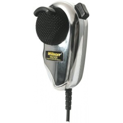 CHROME WILSON microphone with noise filter.