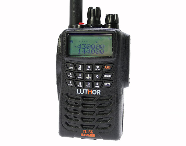 LUTHOR TL-66 HAMMER Walkie doble banda VHF/UHF. IP-65 BATERIA ALTA CAPACIDAD TLB-409