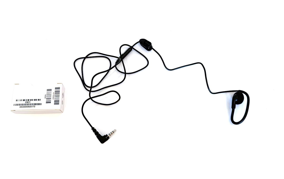 HYTERA EM31 Micro-auricular pinganillo PTT tipo orejera para walkies S1 y S1 PRO