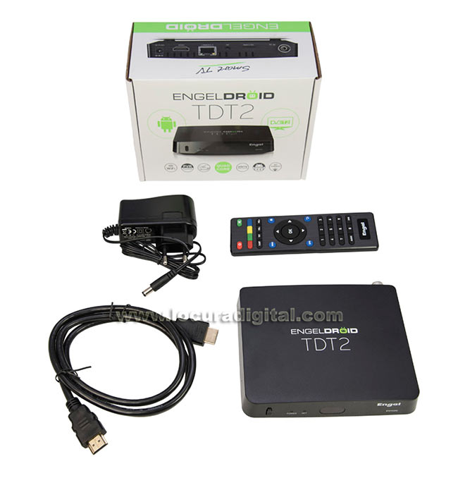 Receptor IPTV Engel Android Box Quad Core EN 1007 Q + Mando - Parabólicas