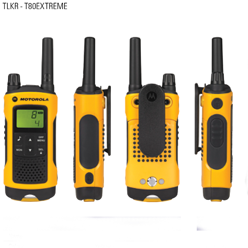 MOTOROLA TLKR T80 Extreme QUAD Consumer Two-Way radios PMR446
