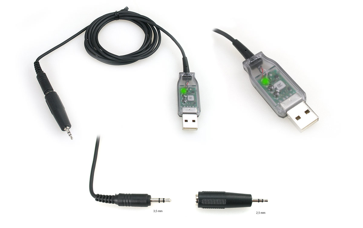Cable de programación USB para casi todos los escáneres y radios ALINCO que admiten la función de clonación de PC.