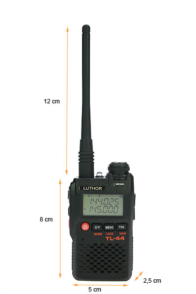 TLA-244 LUTHOR Antena  original bibanda VHF/UHF conector SMA 