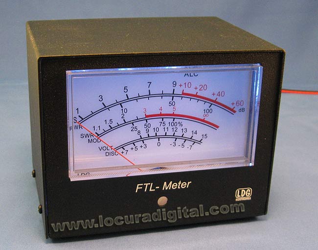 FTL Blue METER Medidor LDG retroiluminado para YAESU FT857 FT897 E MODELO GRANDE