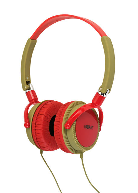 RED WILD STEREO HEADSET URBANZ conector de 3,5 mm. RED.