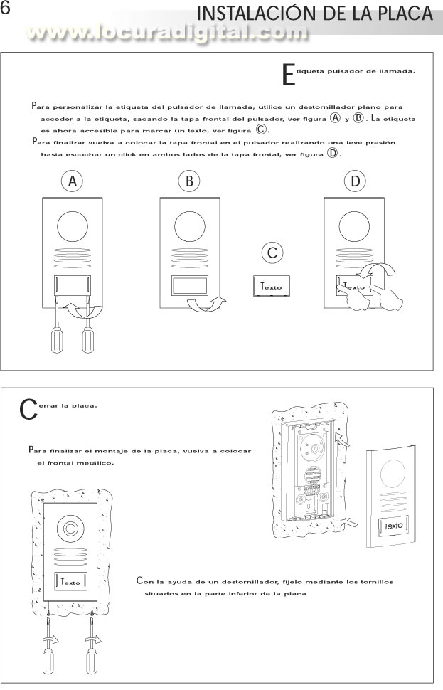 KIT SURF-7-SV-370-S COLOR VIDEO PORTERO SOLO CON DOS HILOS DEDE !! FACIL INSTALACION !!