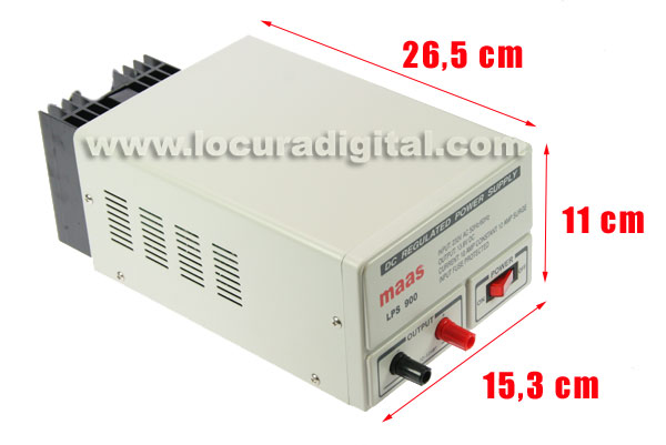MAAS LPS-900 Power Supply Linear 13,8 volts. From 10 to 12 amps.