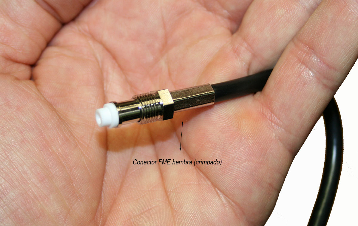 FMEH155H Aerial FME FEMALE crimp connector for H155 Aircell cables 5