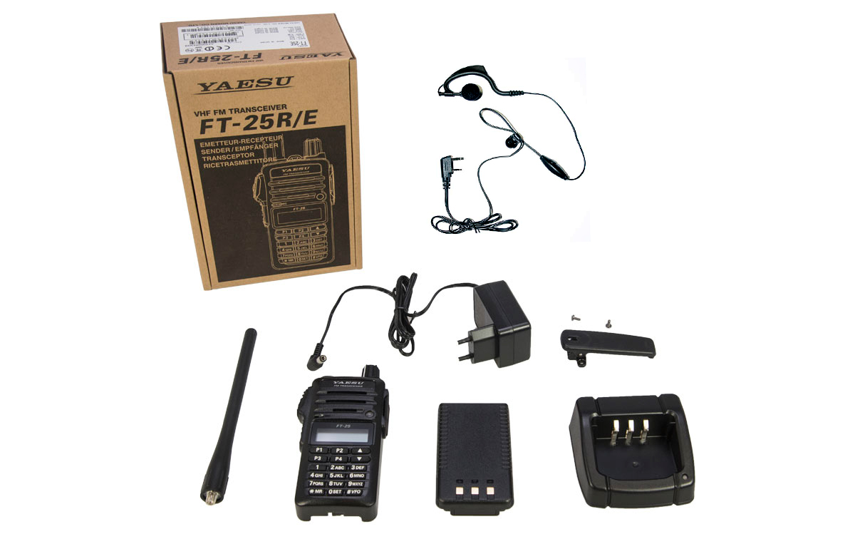 yaesu ft25e walkie talkie vhf 144 146 mhz potencia 5 w