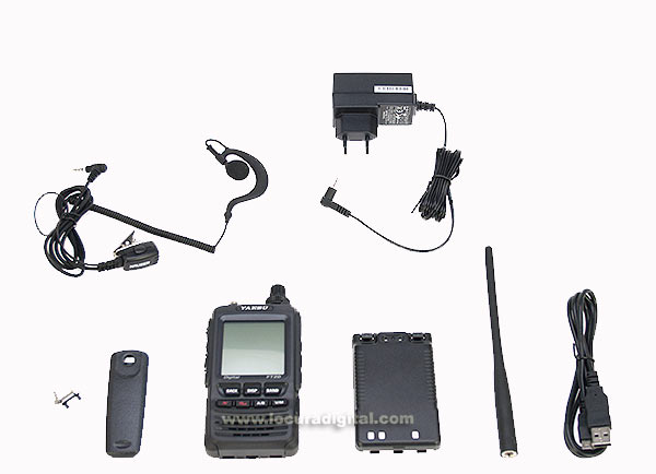 yaesu ft 2de walkie talkie bibanda vhf/uhf regalo pinganillo pin 19y