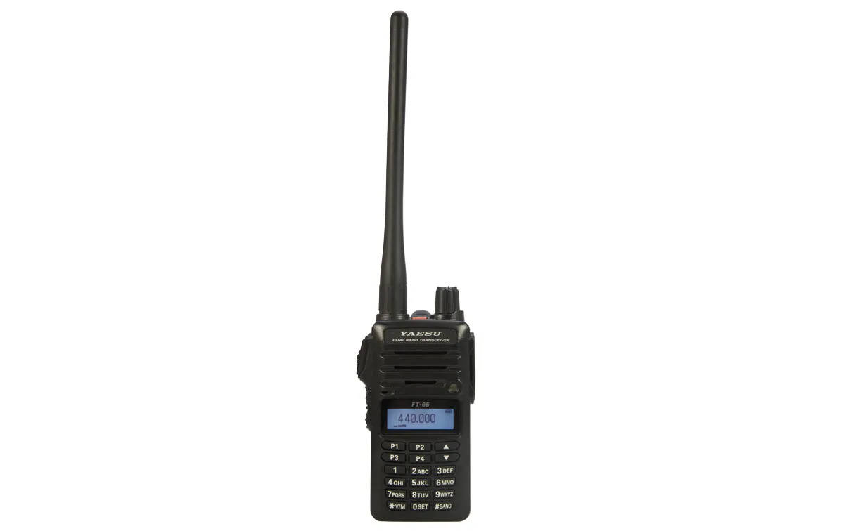 Yaesu FT-65 DOUBLE BAND VHF / UHF Walkie Talkie - Potência 5 W