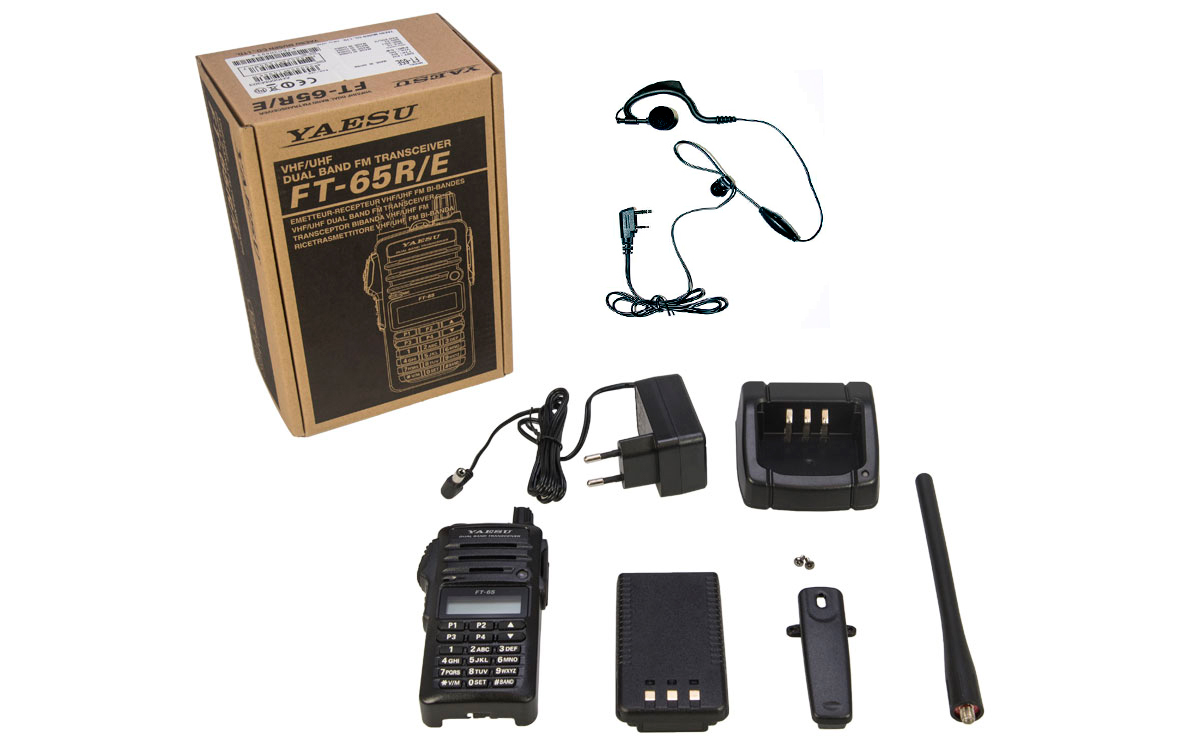 YAESU FT-65E VHF/UHF Dual band handheld transceiver