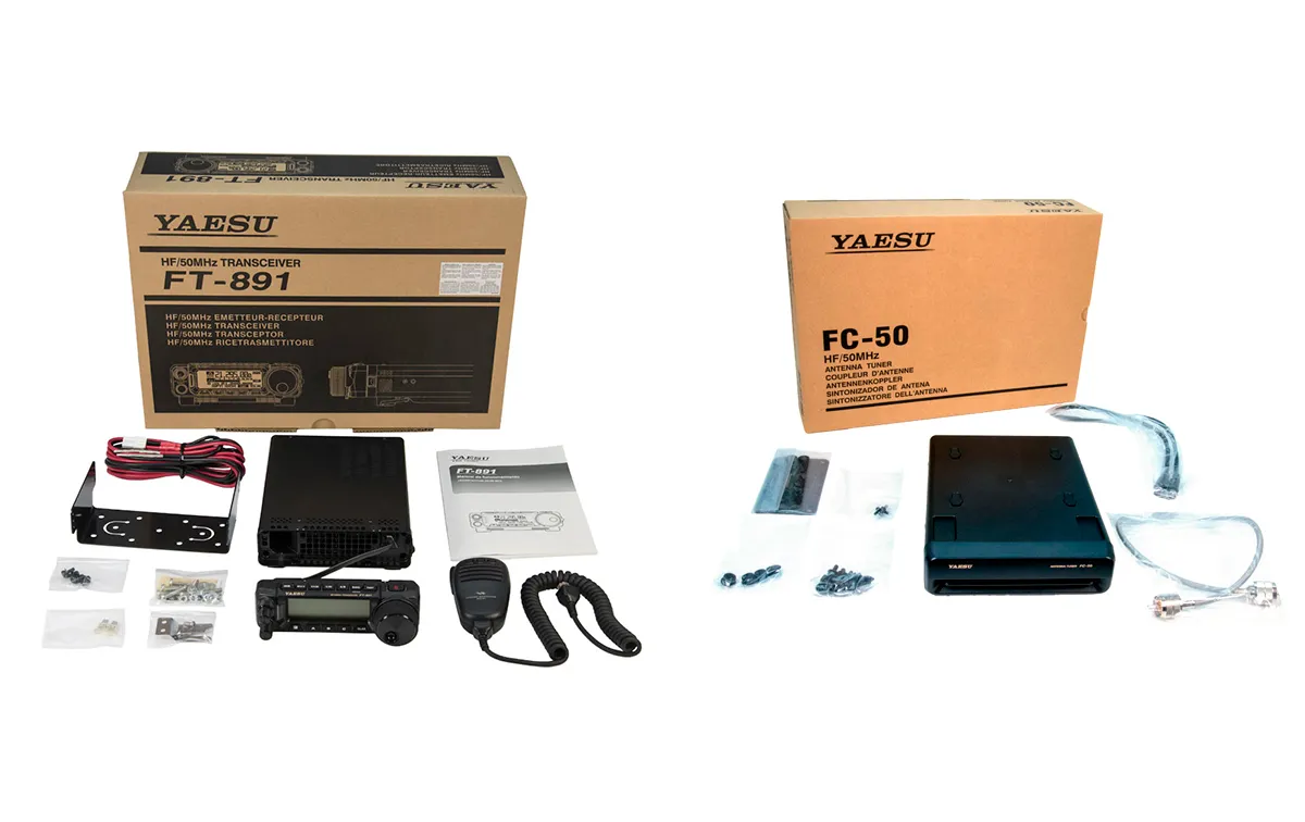 YAESU FT-891 with FC-50 Antenna Coupler for Maximum Performance