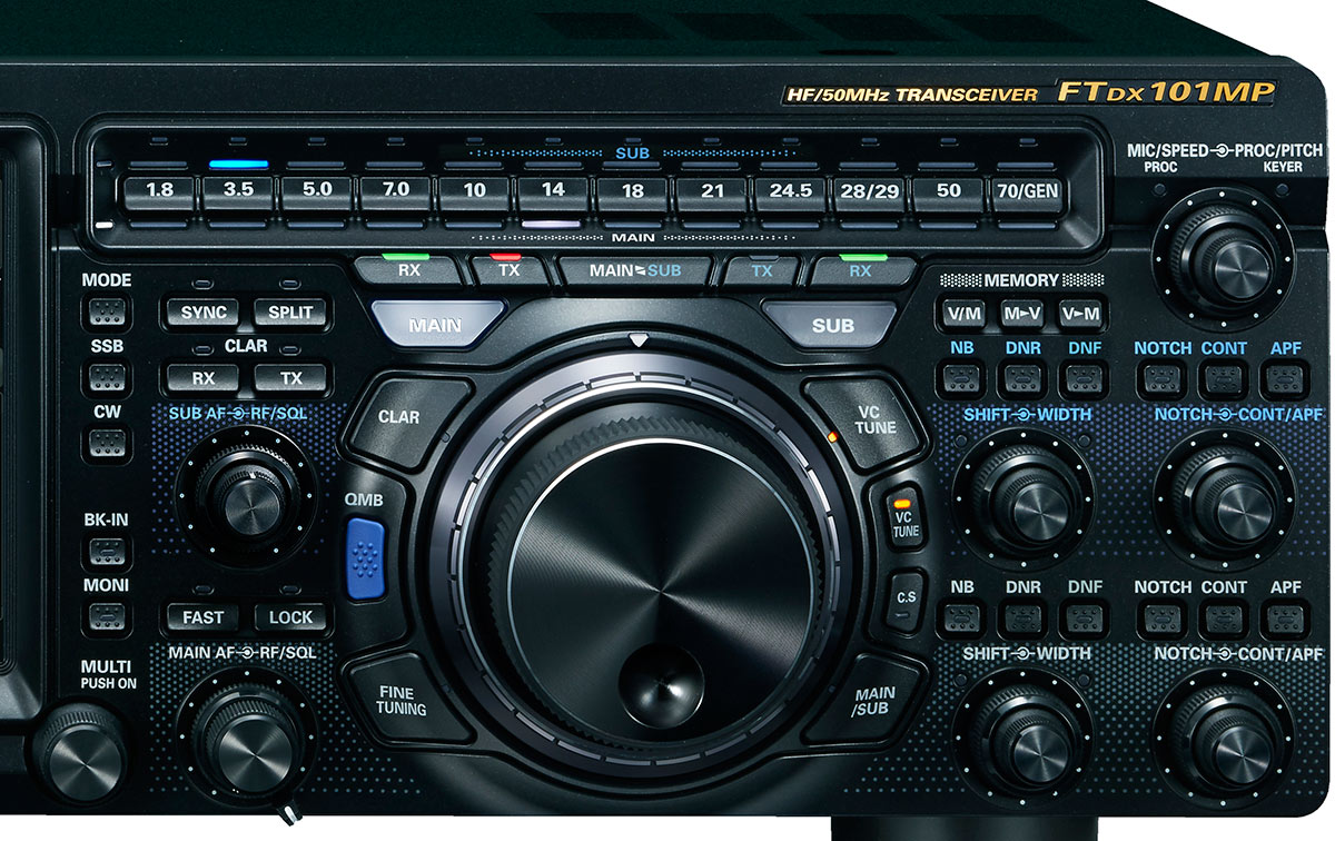 Yaesu FTDX 101MP Equipo HF 160 y 6 metros con SDR potencia 200 watios