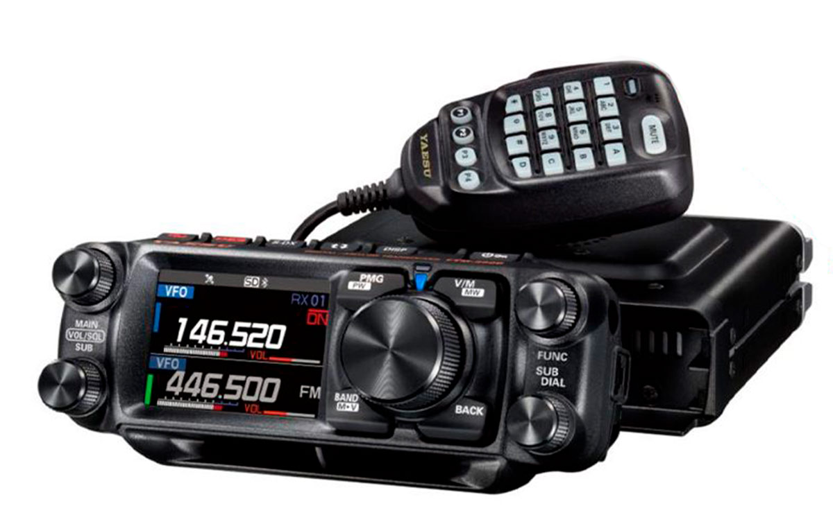 ftm-500-xde transceptor móvil doble banda vhf-uhf 144/430 mhz. aprs. nos complace anunciar información preliminar sobre el nuevo ftm-500d serie 50w, c4fm/fm, 