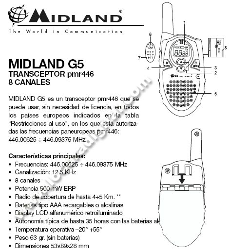 MIDLAND MIDLANDG5XT