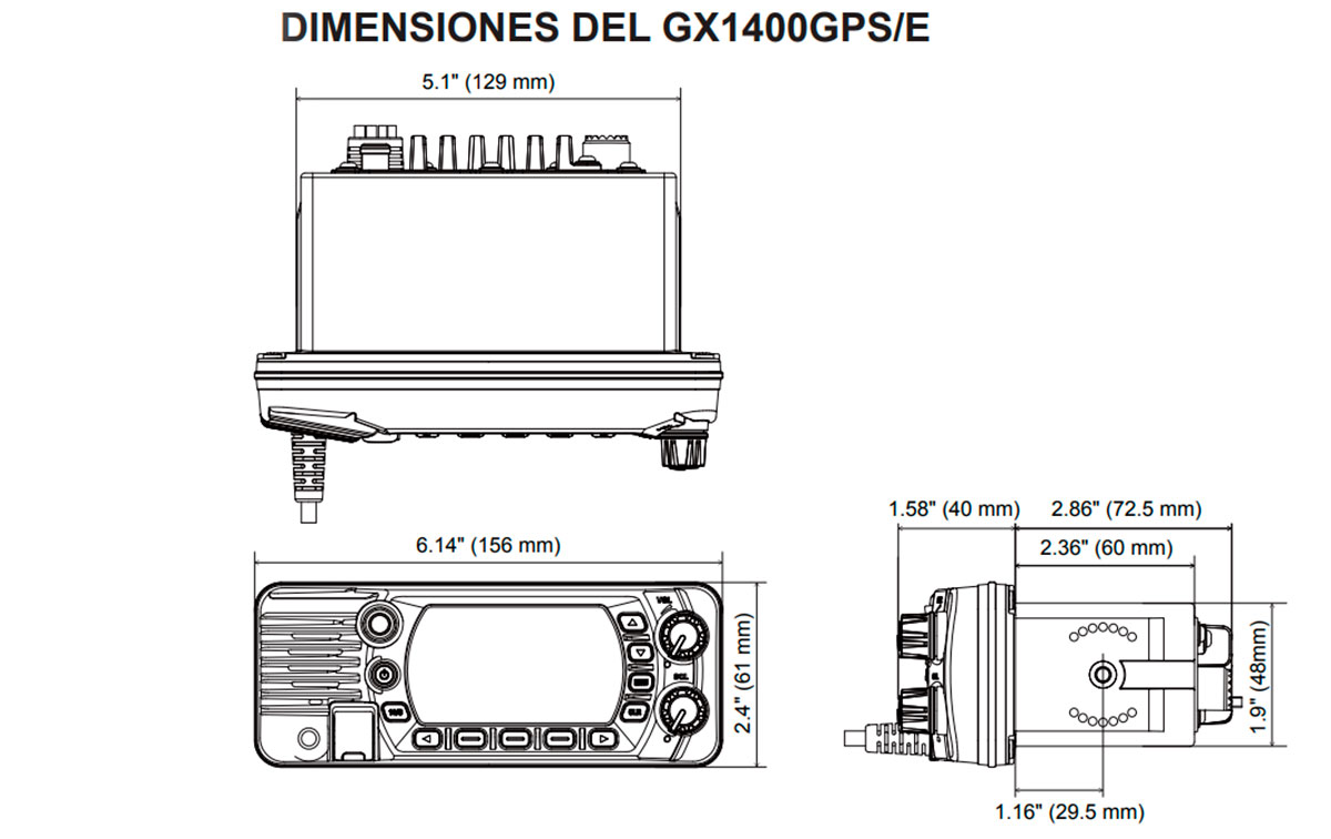 YAESU GX1400GPSBLACK