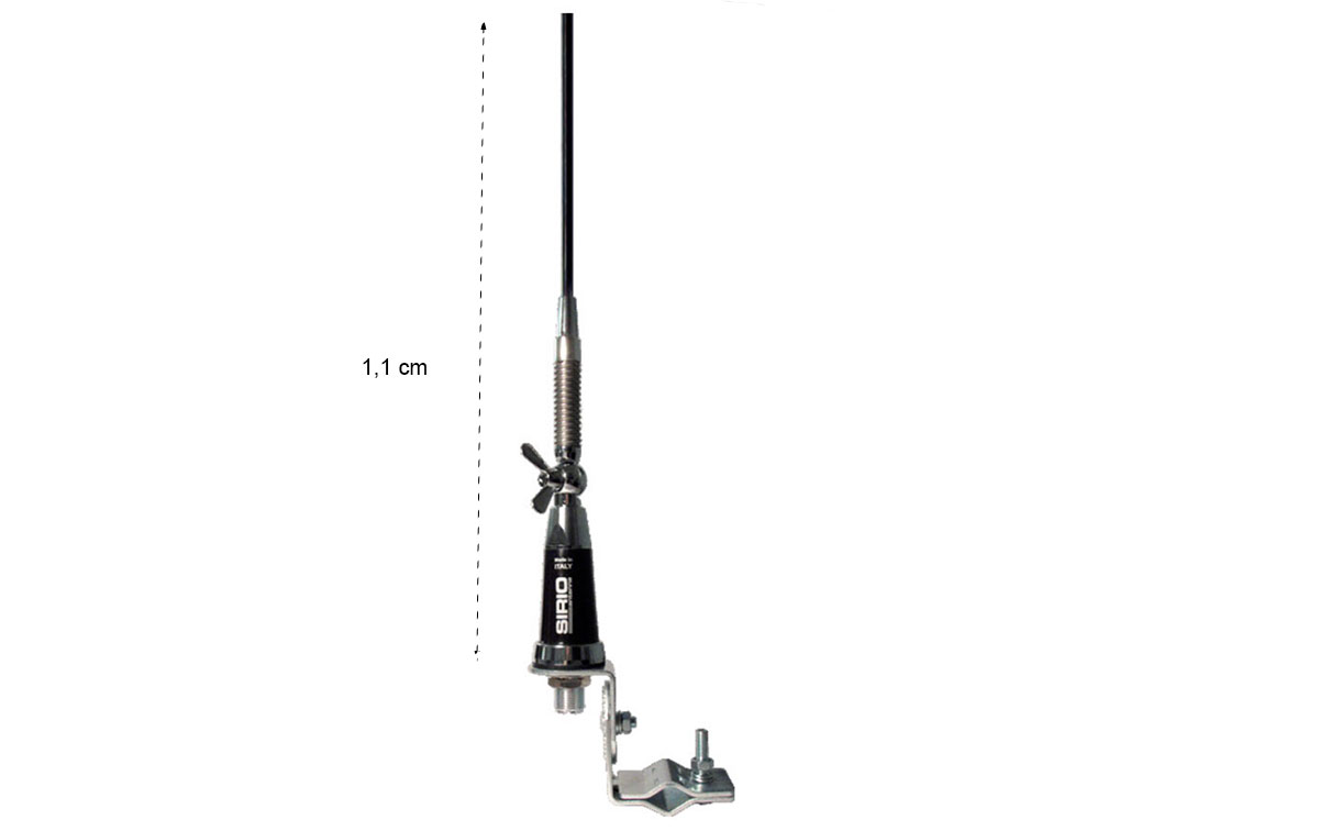 SIRIO GL-27 Antena CB 27 mhz para Autocaravana   soporte KF110