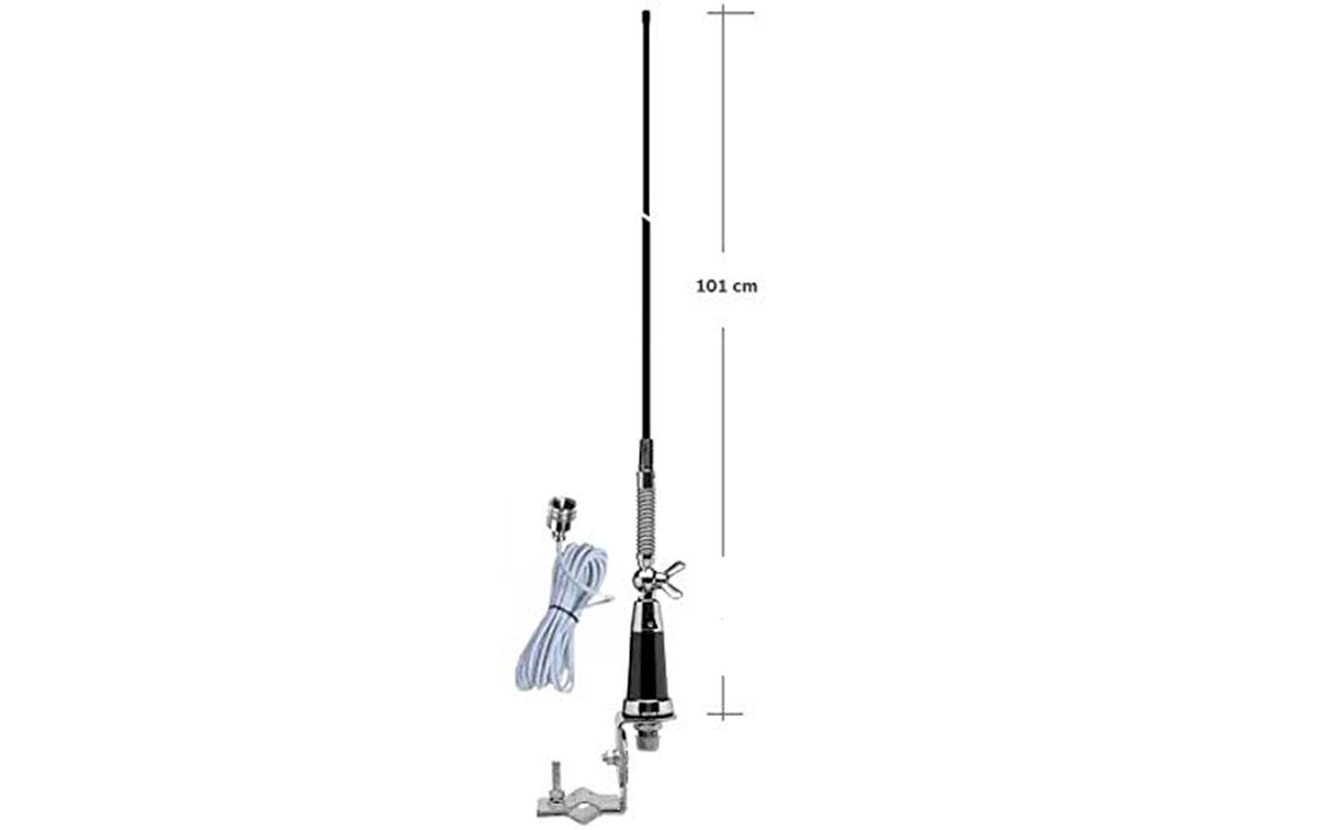 SIRIO GL-27 Antena CB 27 mhz para Autocaravana   soporte KF110