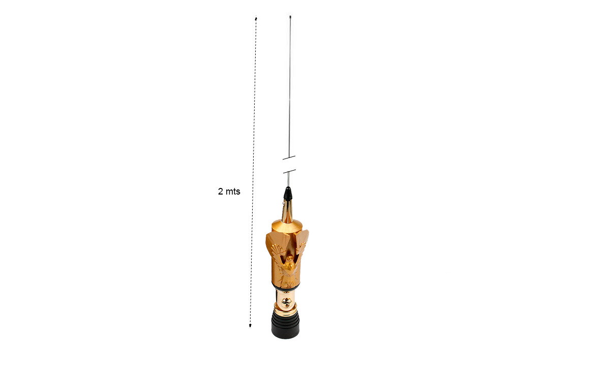 LEMM GOLDEN EAGLE-PL Antenne PL Mâle pliable CB27 Longueur 200 cm LEMM GOLDEN EAGLE-PL Antena PL Macho abatible CB27 Longitud 200 cm