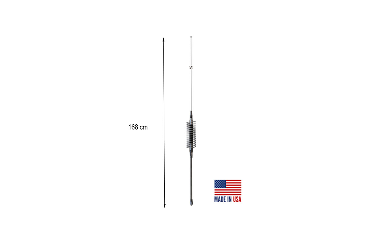 PROCOMM HBL4120 Antena rosca 3/8 vehiculo radiante CB27 Longitud 168cm