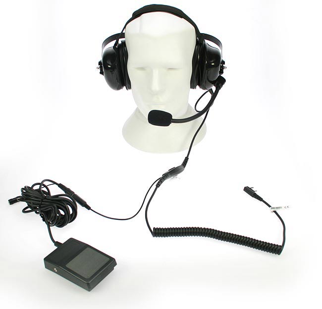 880K Headset Nauze HEL-pedal com PTT ideal pedal para as mãos livres