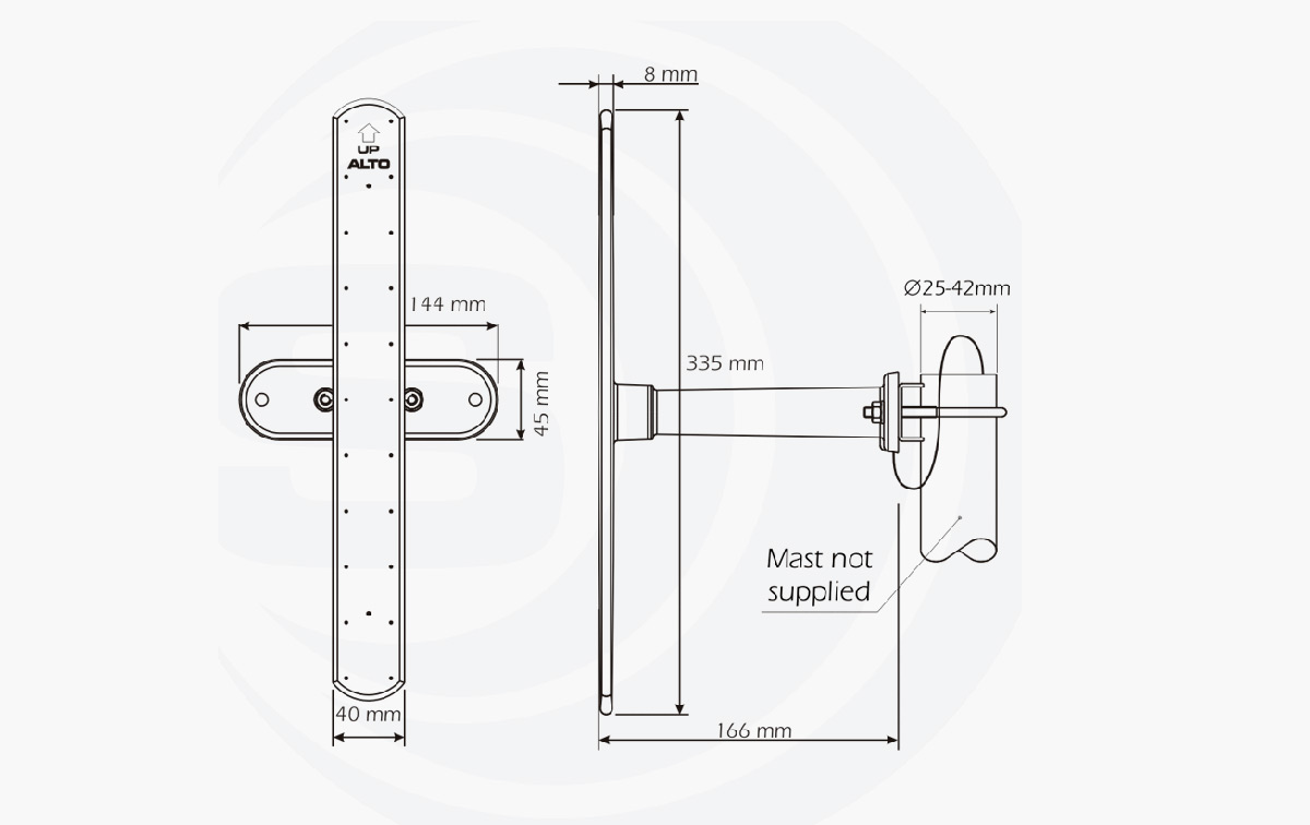 SIRIO HGO 4G LTE Antena LTE toda banda sin ajuste. Con 5 metros de cable y conector SMA MACHO