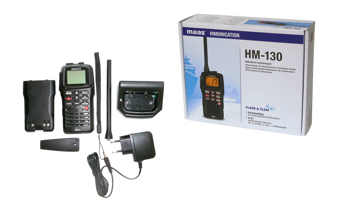 hm130 himunication walkies portatil para vhf marina proteccion al agua ip67