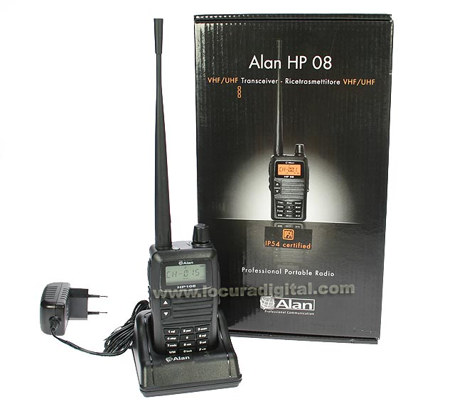 ALAN-MIDLAND HP108 walkie caza Galicia VHF 136-174 Mhz.