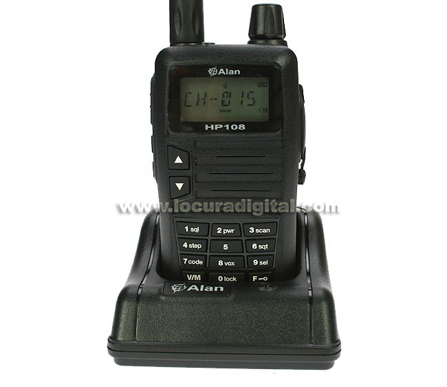 hp108 alan-midland walkie profesional vhf 136-174 mhz.