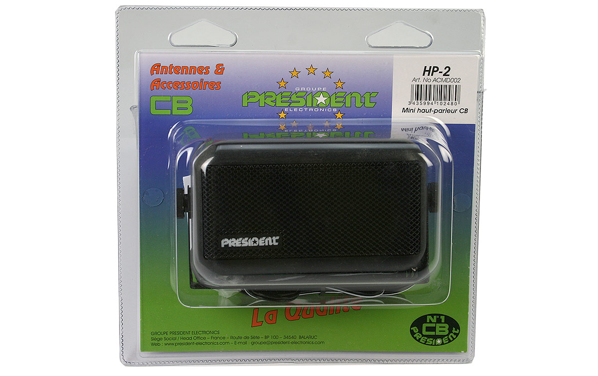 president hp-2 altavoz rectangular con soporte conector 3,5 mm