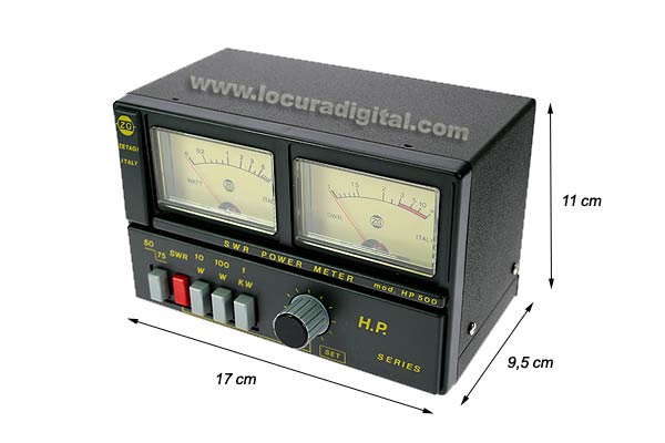 ZETAGI HP500 SWR meter / Wattmeter 3 to 200 Mhz. 2000 watts