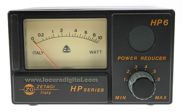 ZETAGI HP-6 Reductor de potencia para equipos CB, (0-30 Mhz) Pot. máxima aplicable 10W AM-FM,