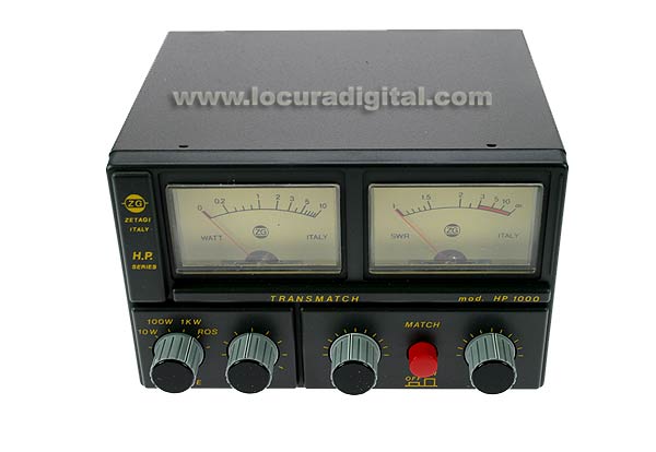 Transmatch ZETAGI HP1000 (antenna coupler)   meter 26-28 Mhz. 500w