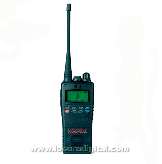 ENTEL HT 715 frecuencia 66 88 Mhz IP 68 Sumergible, Walkie profesional con display 255 canales